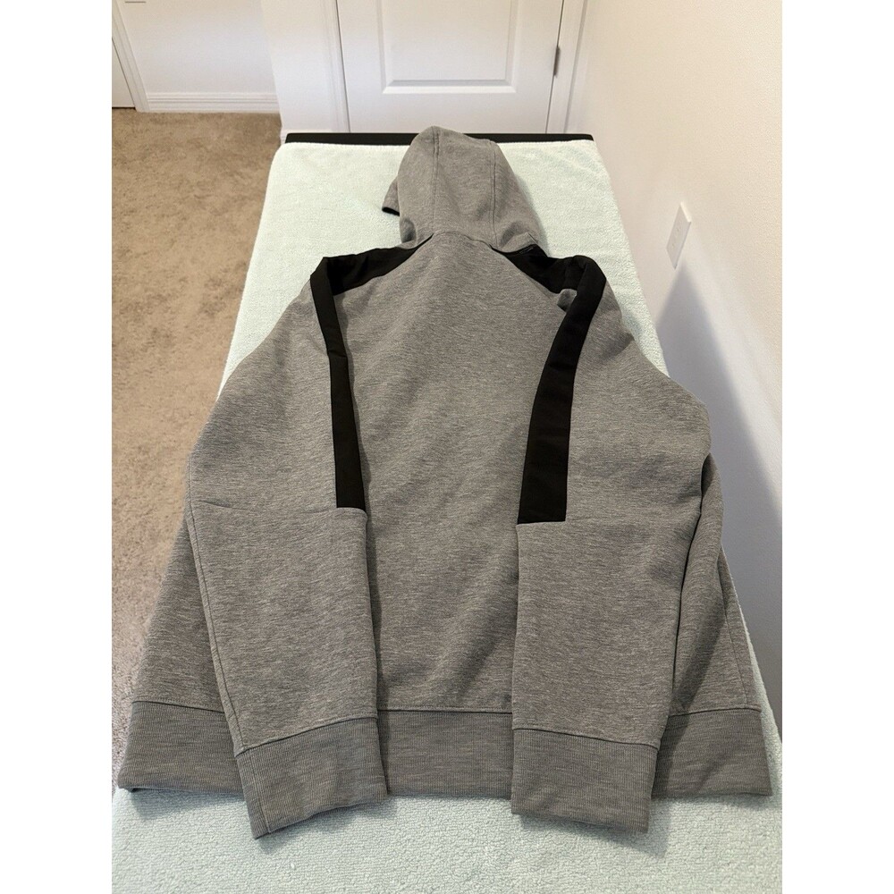 VRST Mens Large Pinnacle Fleece Hoodie Grey Performance Pullover NWT $88 - Picture 6 of 7